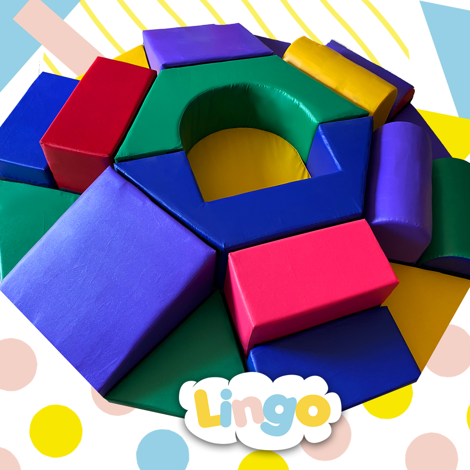 Dale diversión a los pequeños con el módulo hexagonal. Deja que gateen ...