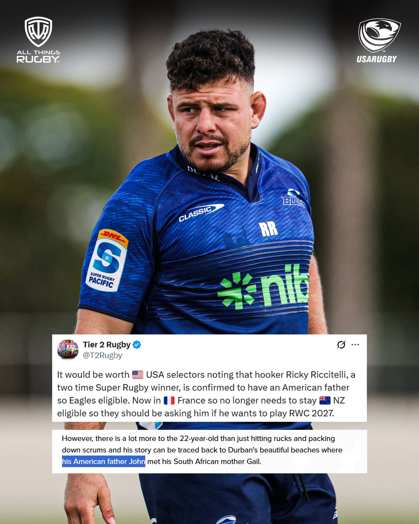 All - A major boost for USA Rugby? 🇺🇸 Two-time Super Rugby winner and ...