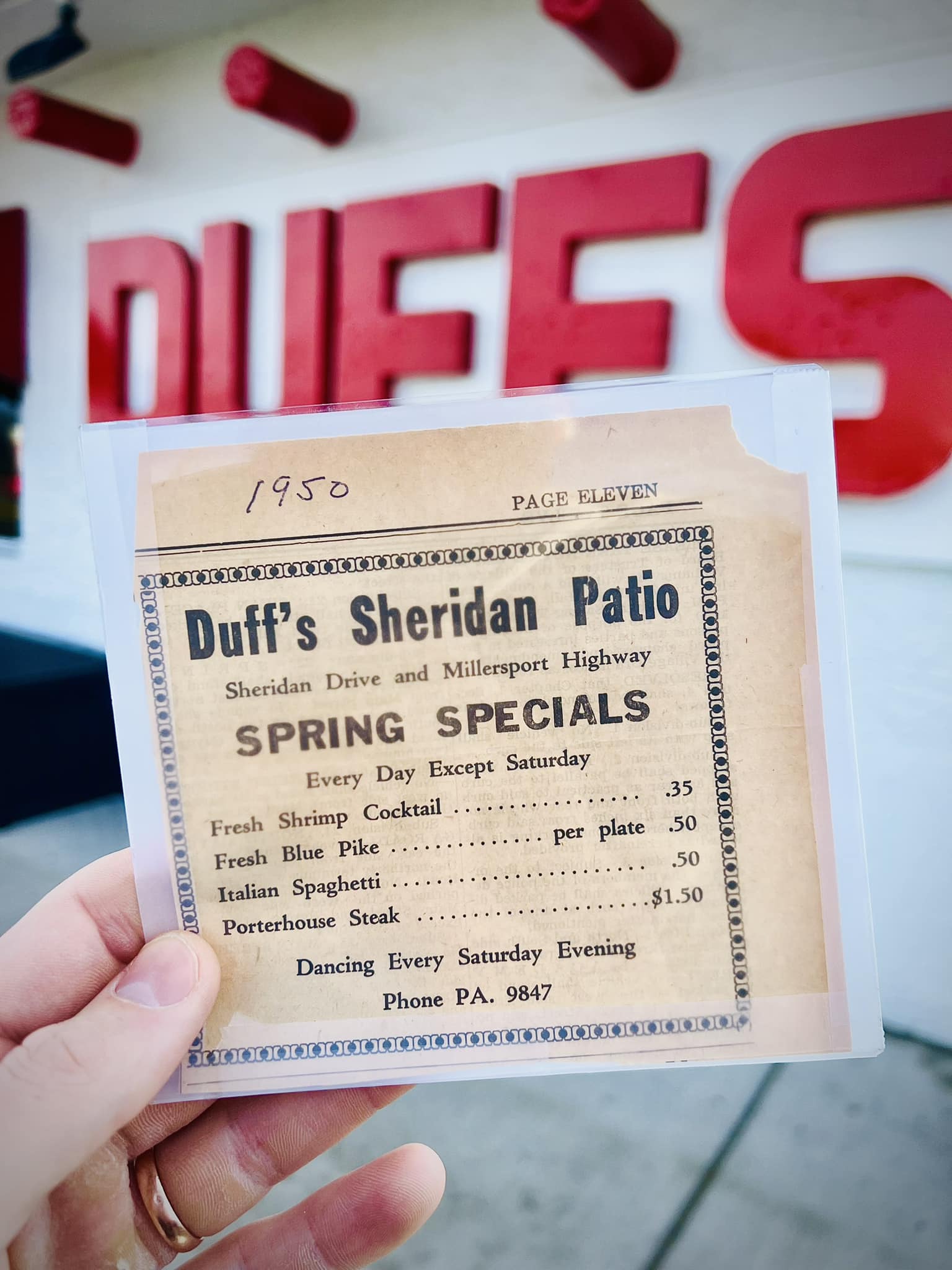 Our menu back in 1950 … it’s a... - Duff's Famous Wings | Facebook