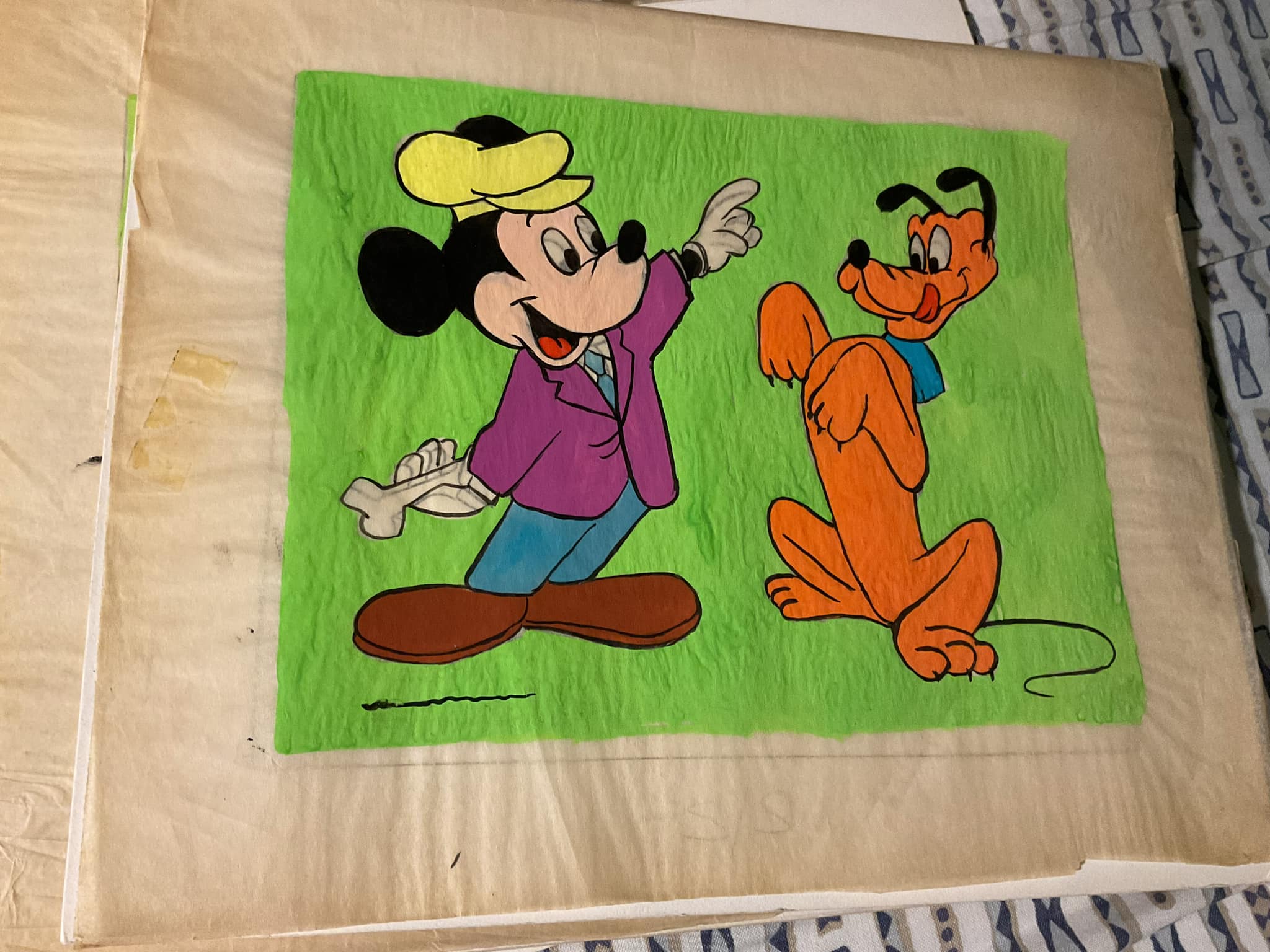What are these vintage Walt Disney artwork images from?