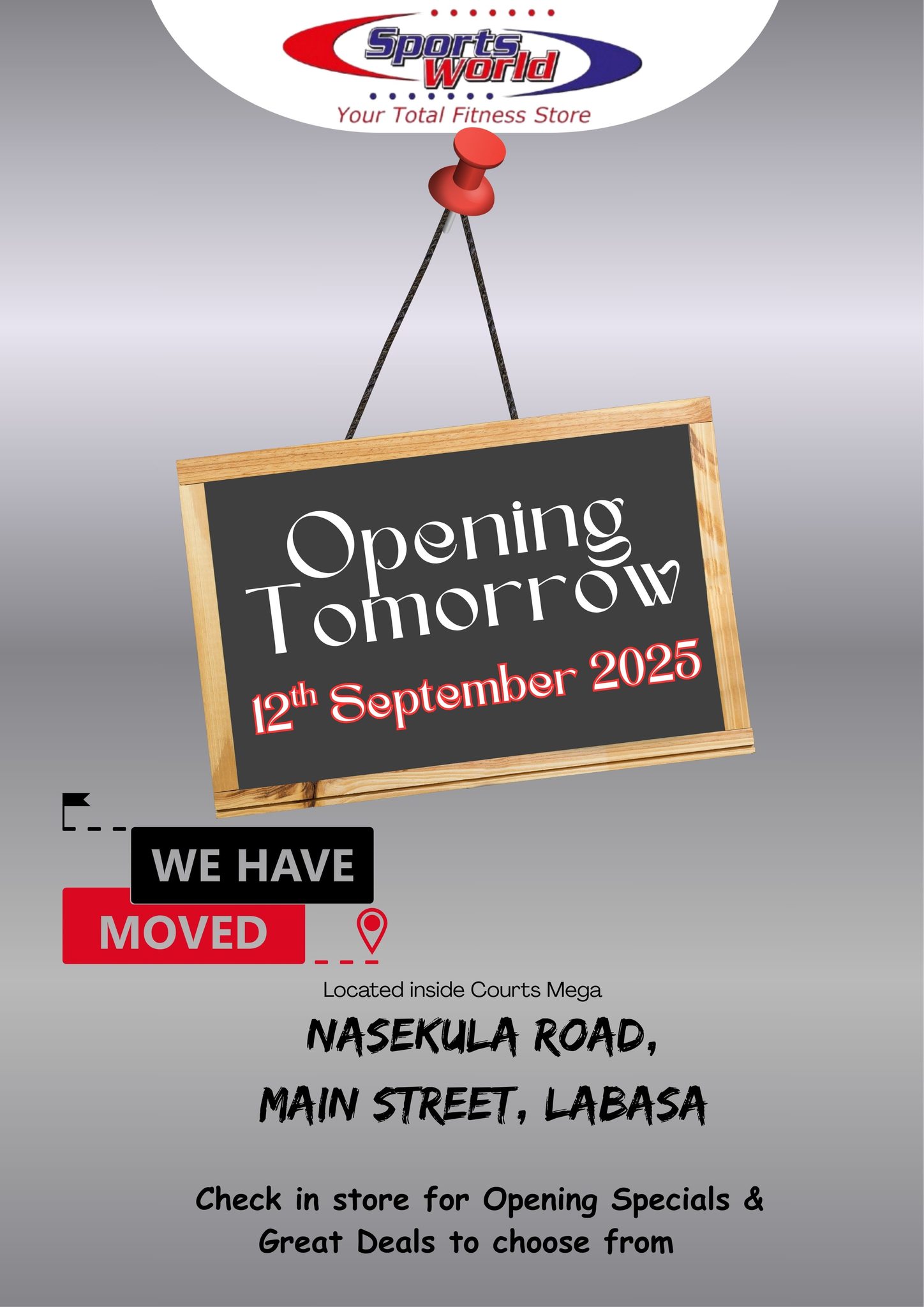 🎉WE'RE MOVING... AND OPENING TOMORROW🎉... - SportsWorld Fiji | Facebook