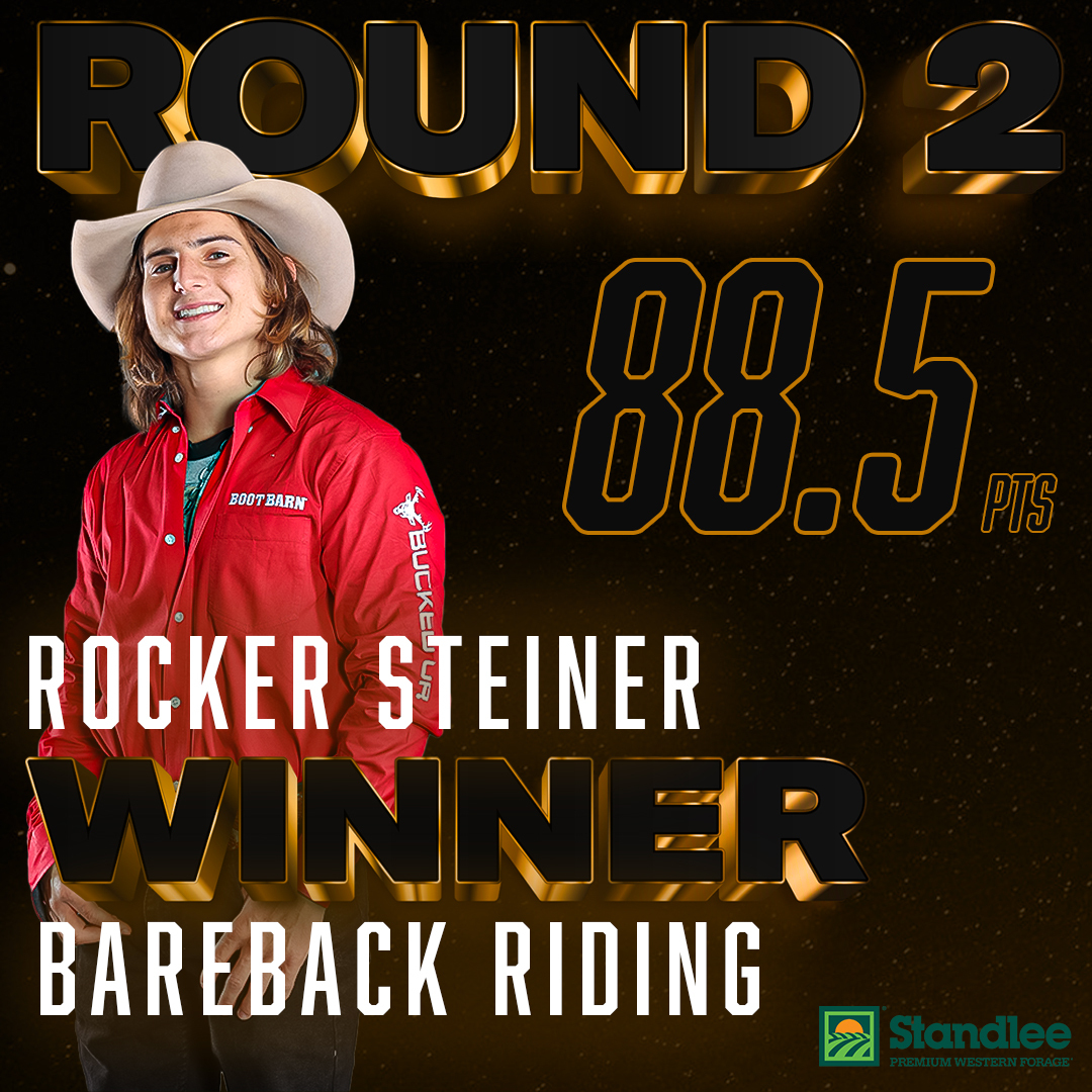 PRCA ProRodeo - Rocker Steiner goes back to back! He wins...