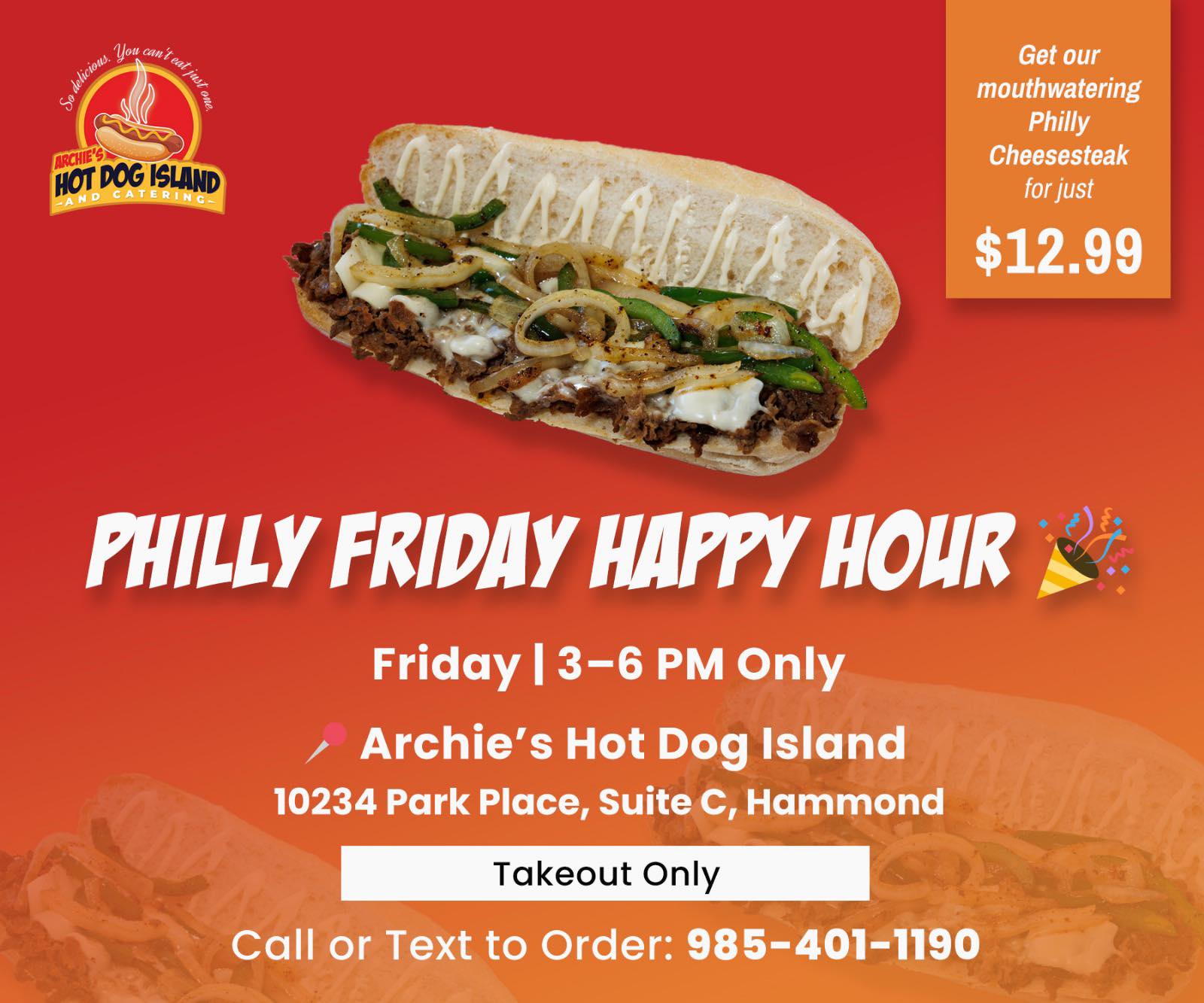 Archie's - TOMORROW. IT’S ON. 🔥 Archie’s Hot Dog Island is serving up ...