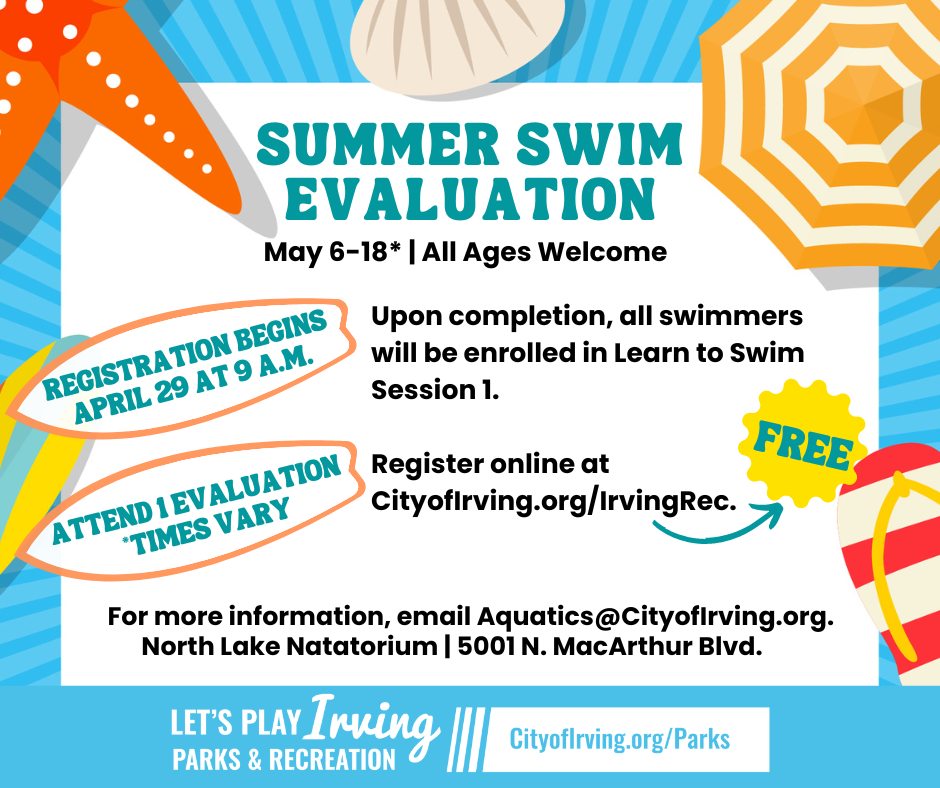 All new and existing... - Irving Parks and Recreation