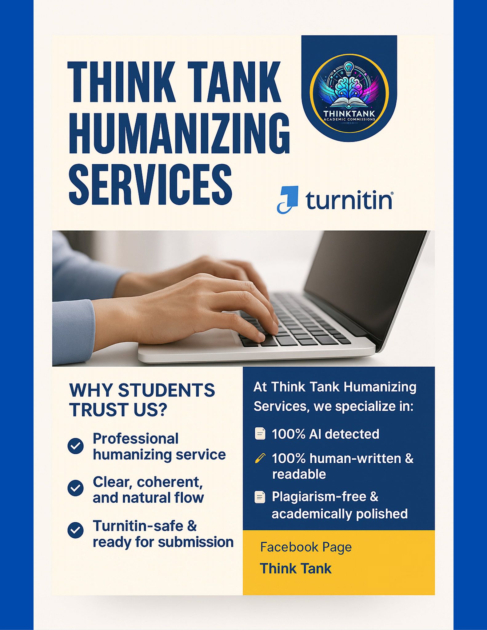 Think Tank - 🌟 𝗠𝗔𝗞𝗘 𝗬𝗢𝗨𝗥 𝗧𝗘𝗫𝗧 100% 𝗛𝗨𝗠𝗔𝗡 &... | Facebook