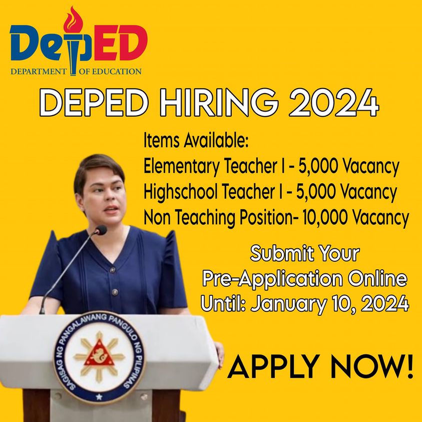 DEPED TEACHER HIRING SY:... - Butuan City - Jobs Hiring | Facebook