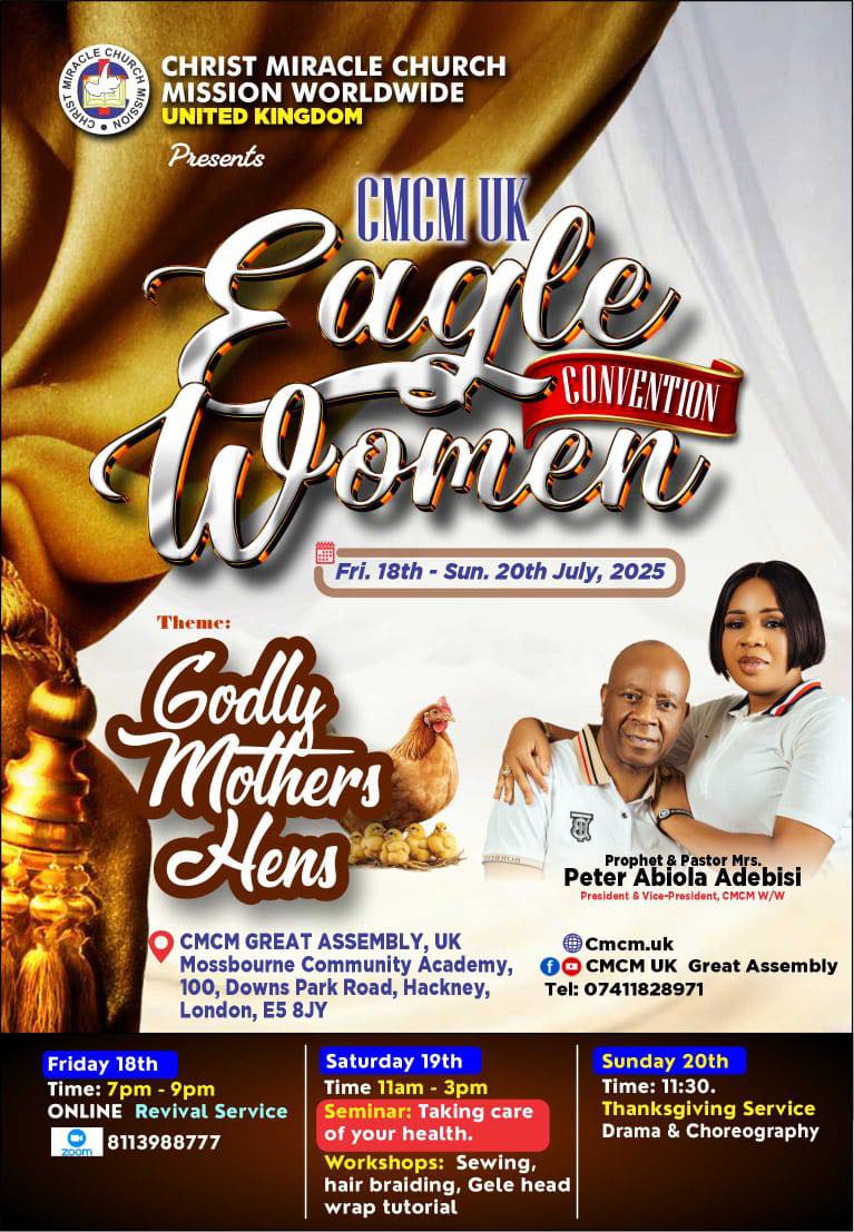CMCM - 🇬🇧🎈🎊THE EAGLE WOMEN OF CHRIST MIRACLE CHURCH MISSION, UK ...