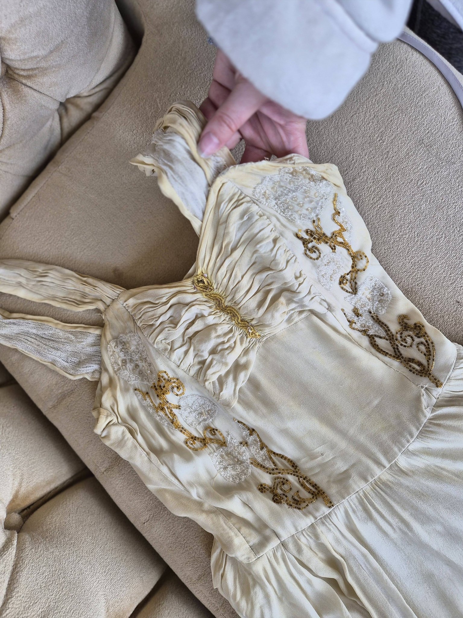 chinese dress ladies The Vinetta Set in Transparent Yellow Lace