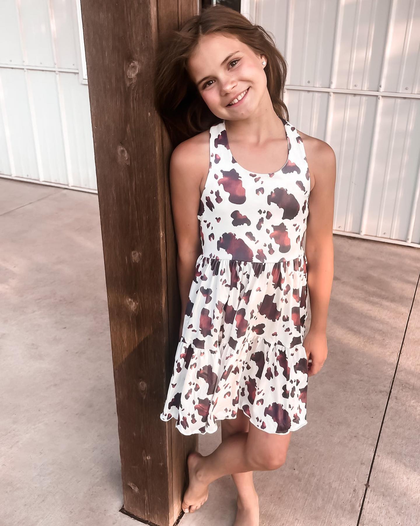 Hayley & Rae - The cutest cow print dress!! 🐄 • These went...