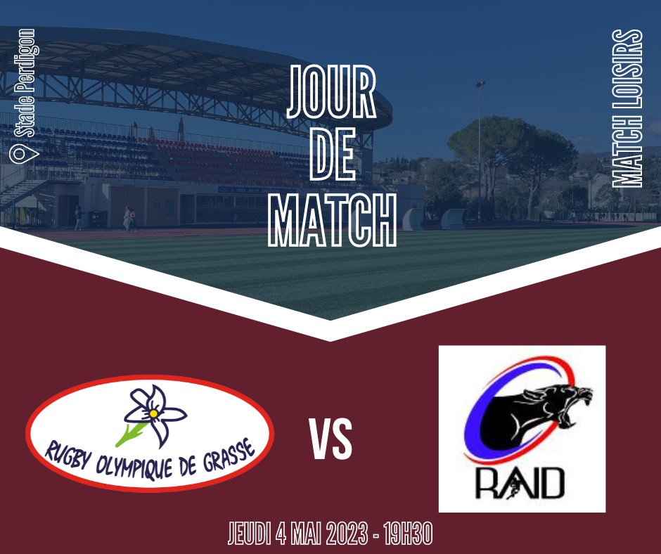 🚨 ROG vs RAID Rugby - Match... - Rugby Olympique de Grasse | Facebook