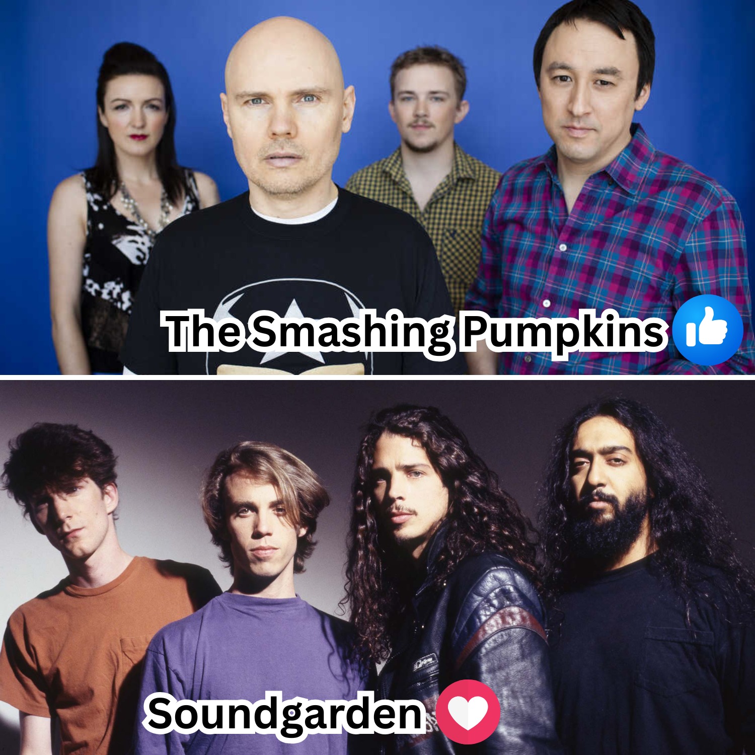 👍The Smashing Pumpkins / ❤️ Nirvana The Smashing Pumpkins are
