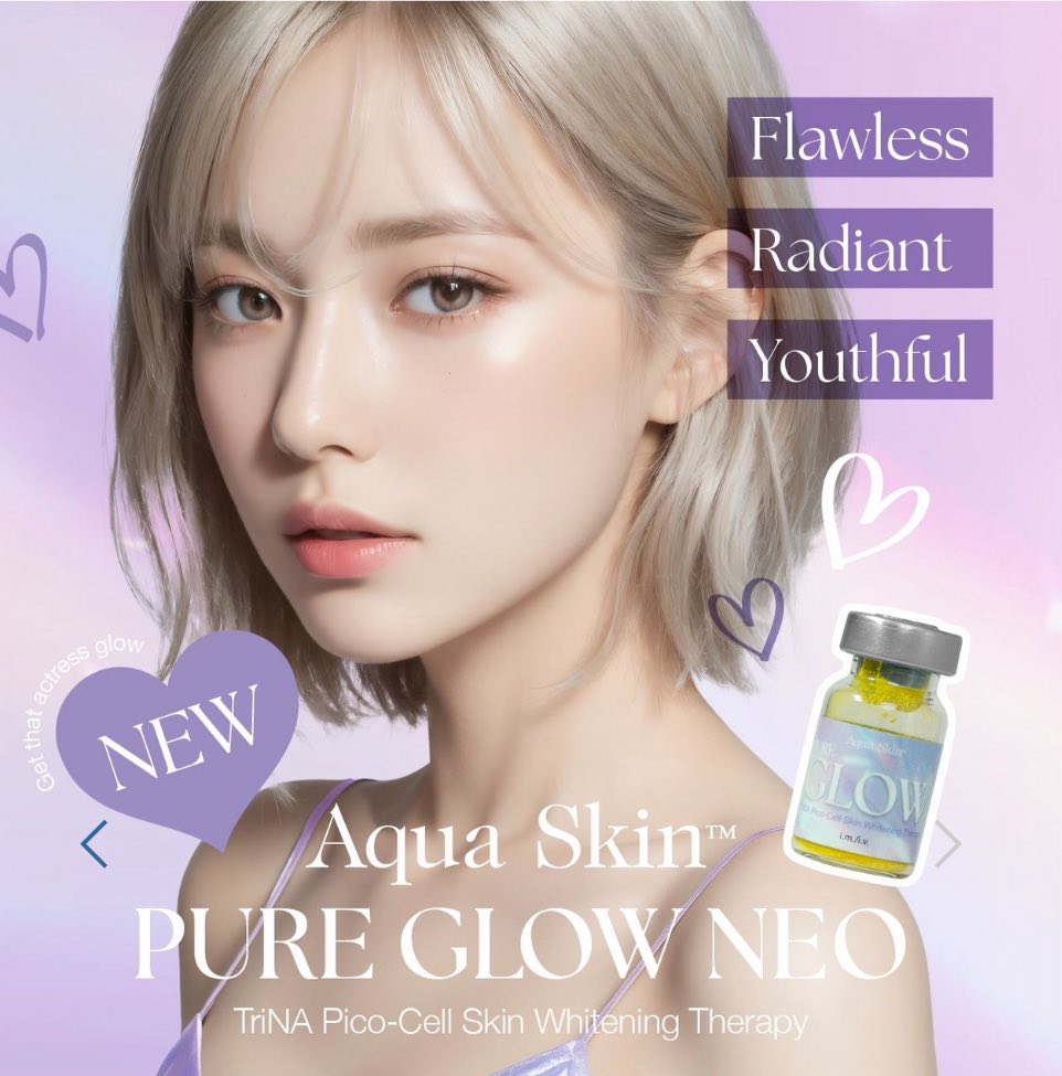 ✨Introducing Aqua Skin Pure Glow Neo Glutathione✨ Reverse Signs of Aging: Say goodbye to fine lines and wrinkles as this treatment's anti-aging properties work wonders on your skin. Detox and Rejuvenate: Enjoy