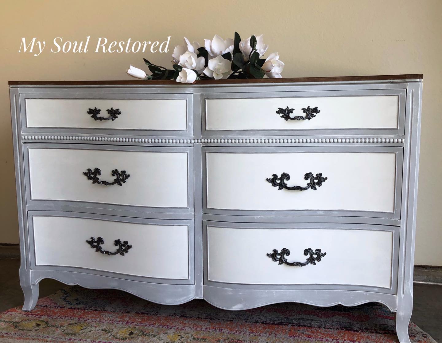 paris grey dresser Annie Sloan is such a classic, timeless color. This Drexel has been refreshed and updated with this amazing color. #cottleandgunn #anniesloan #parisgrey #drexel #paintedfurniture #updated #timelessclassic #shoplocal paris grey inner city