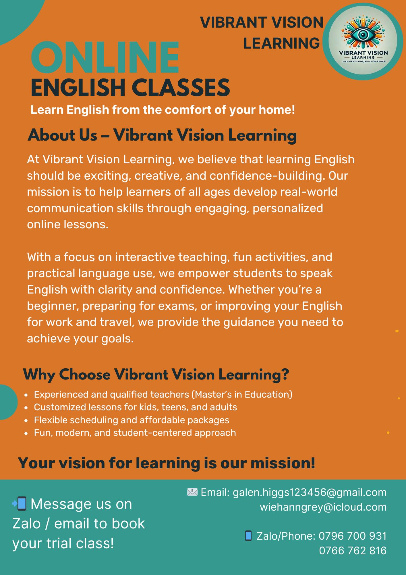 Vibrant Vision Learning | Gò Vấp