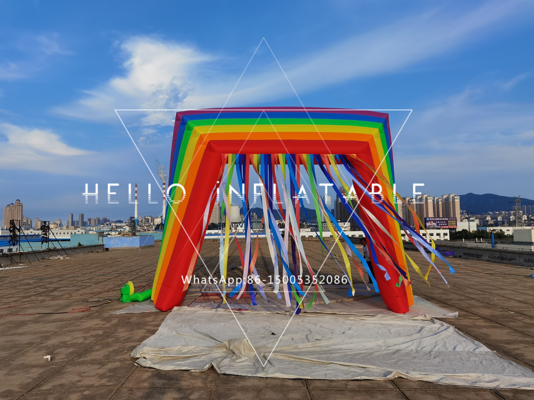 Deco Inflatable - New design giant inflatable rainbow arch...