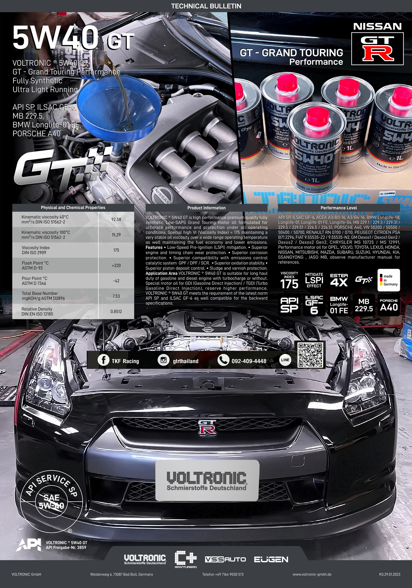 Voltronic - Nissan GTR R35 #voltronic 5W40 GT fully synthetic motor oil ...