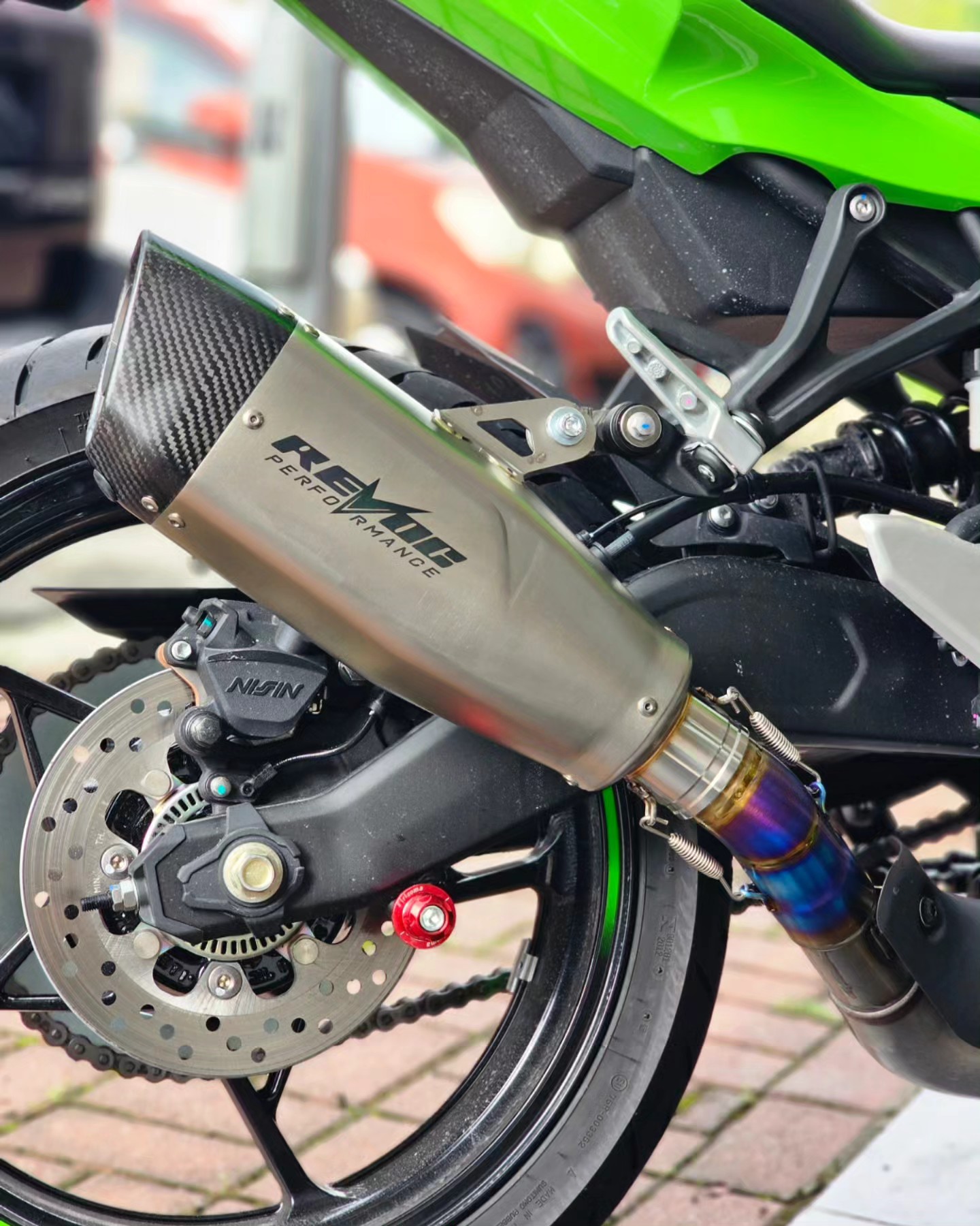 REVOC R7 Titanium slip on! The PERFECT size for your ZX25Rse