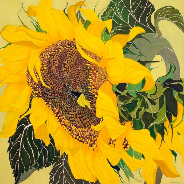 Honouring Canadian artist Helen Lucas and her sunflower paintings