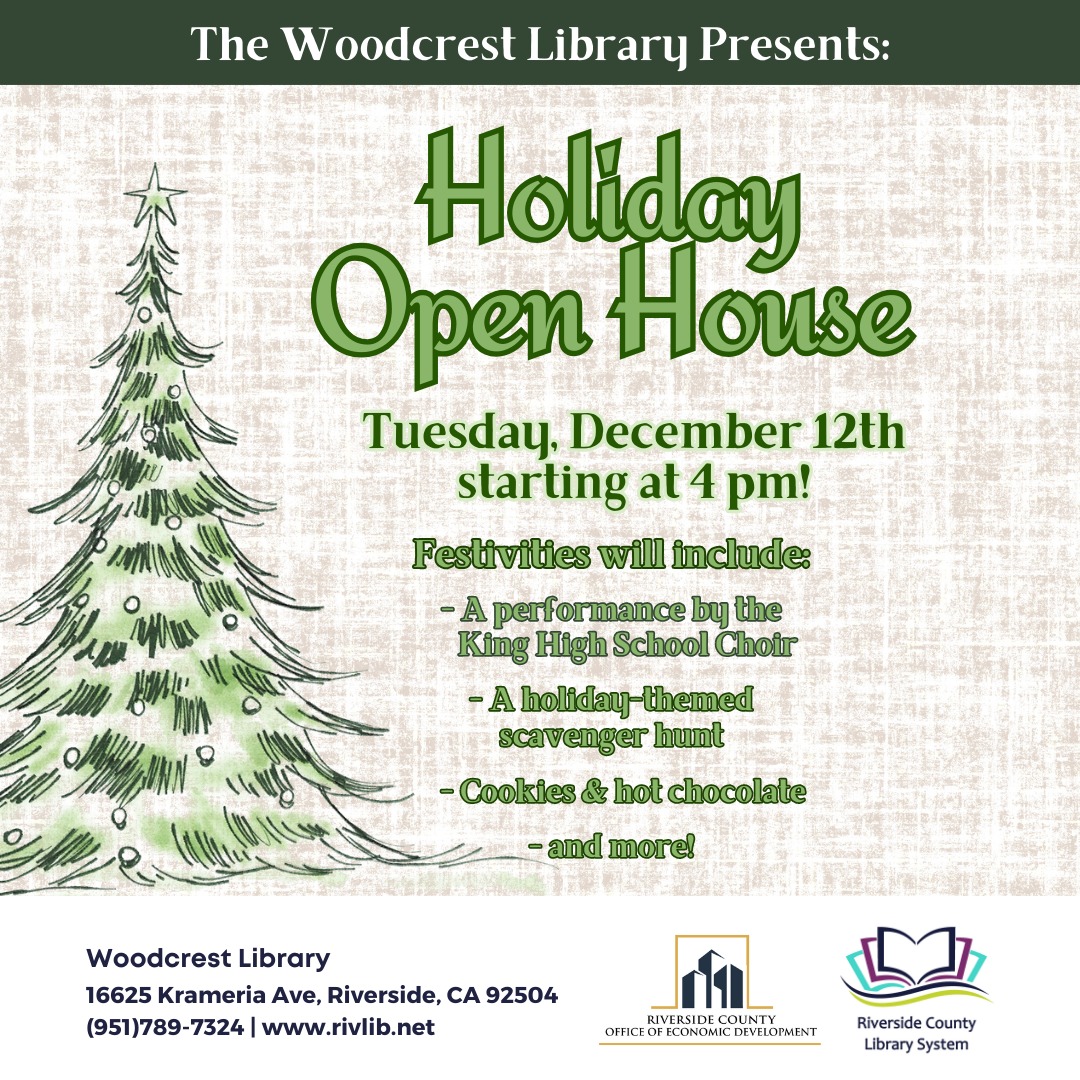 ANNOUNCEMENT: Join us for the Holiday... - Woodcrest Library | Facebook