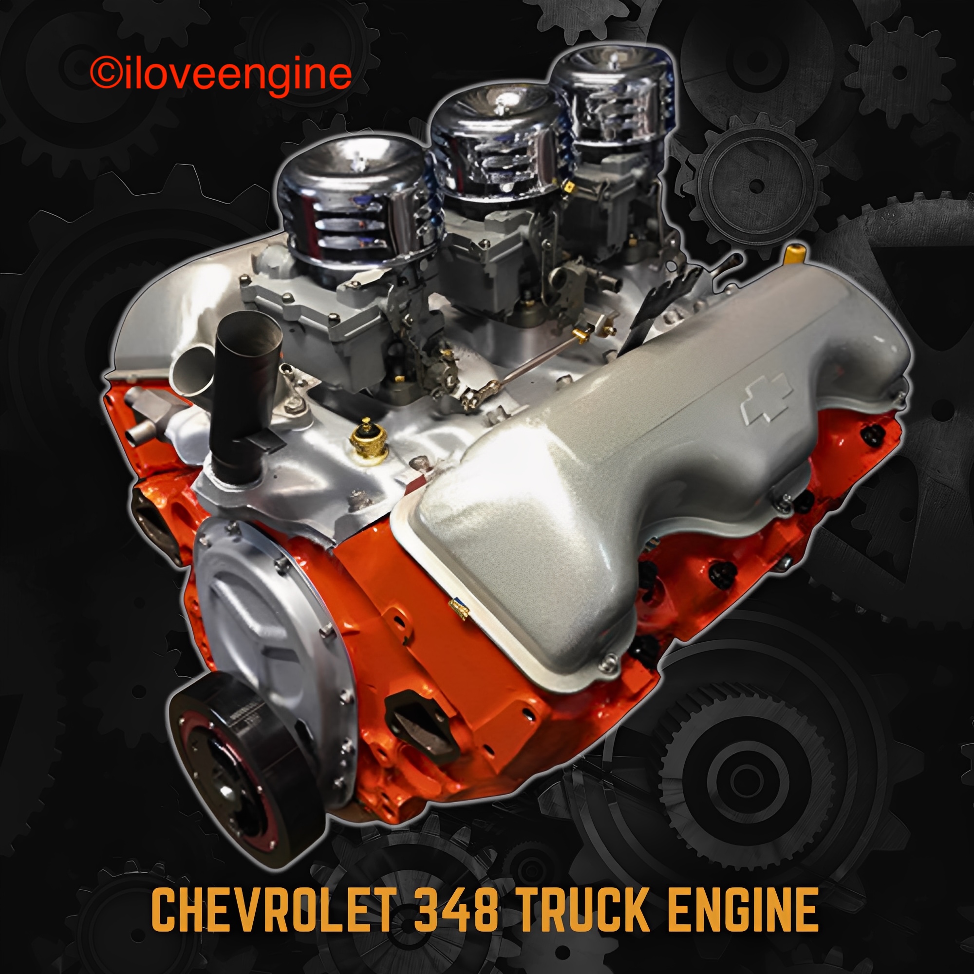 I Love - This Chevrolet 348 truck engine was part of Chevrolet’s famous ...