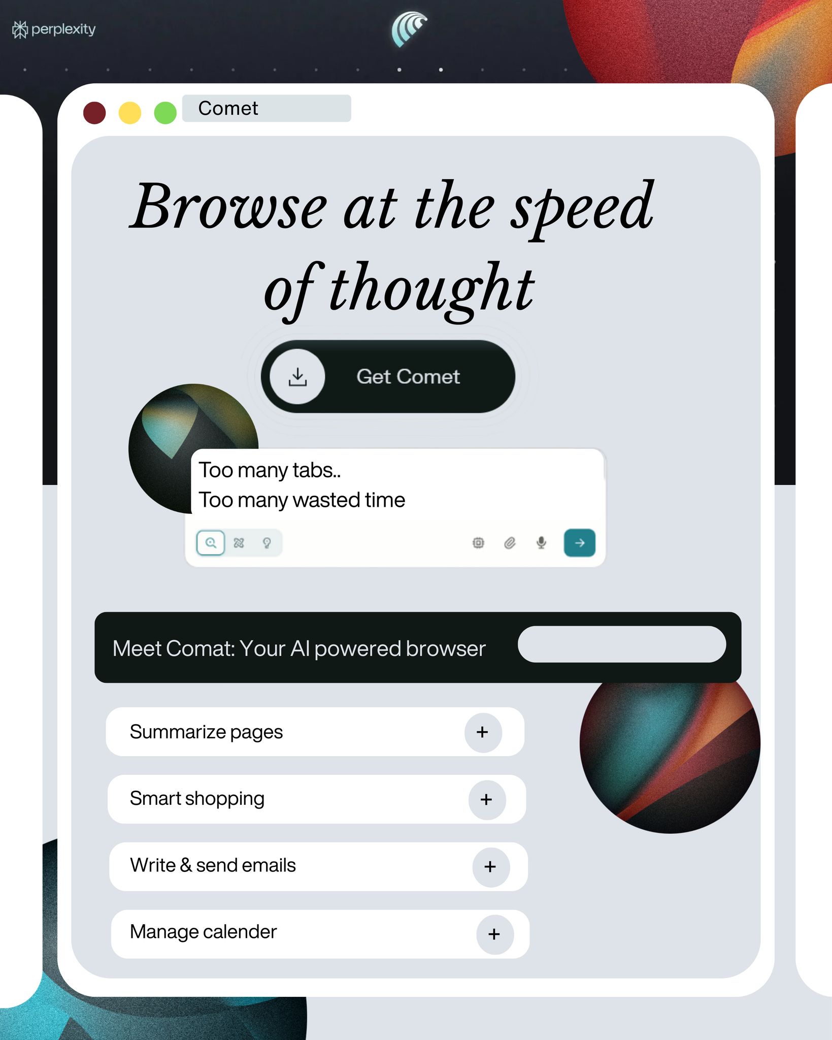 Technology - Too many tabs? Too much wasted time? Meet Comet by ...