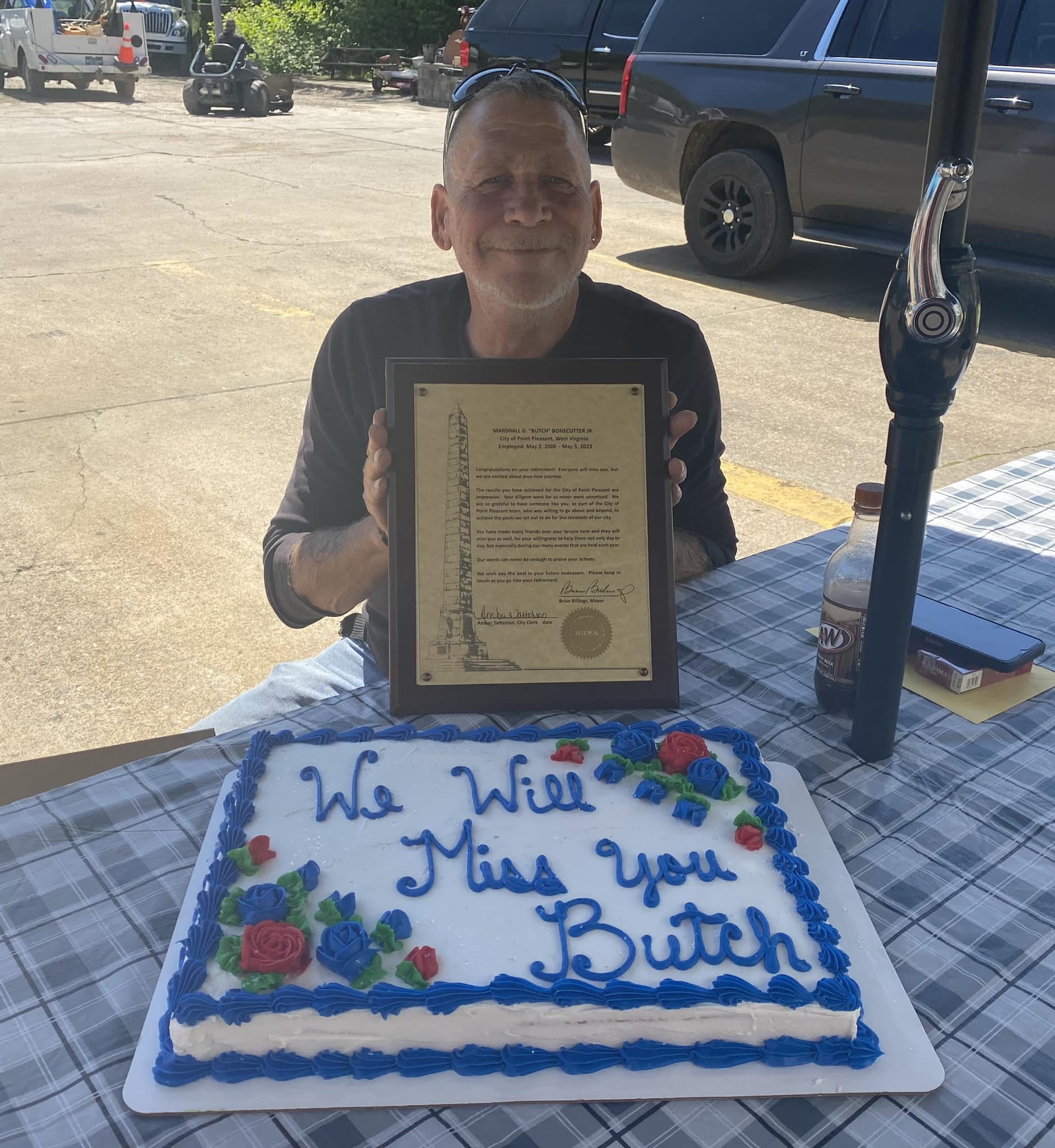City - Happy Retirement to Butch Bonecutter!!!! Thank you for 17 years ...