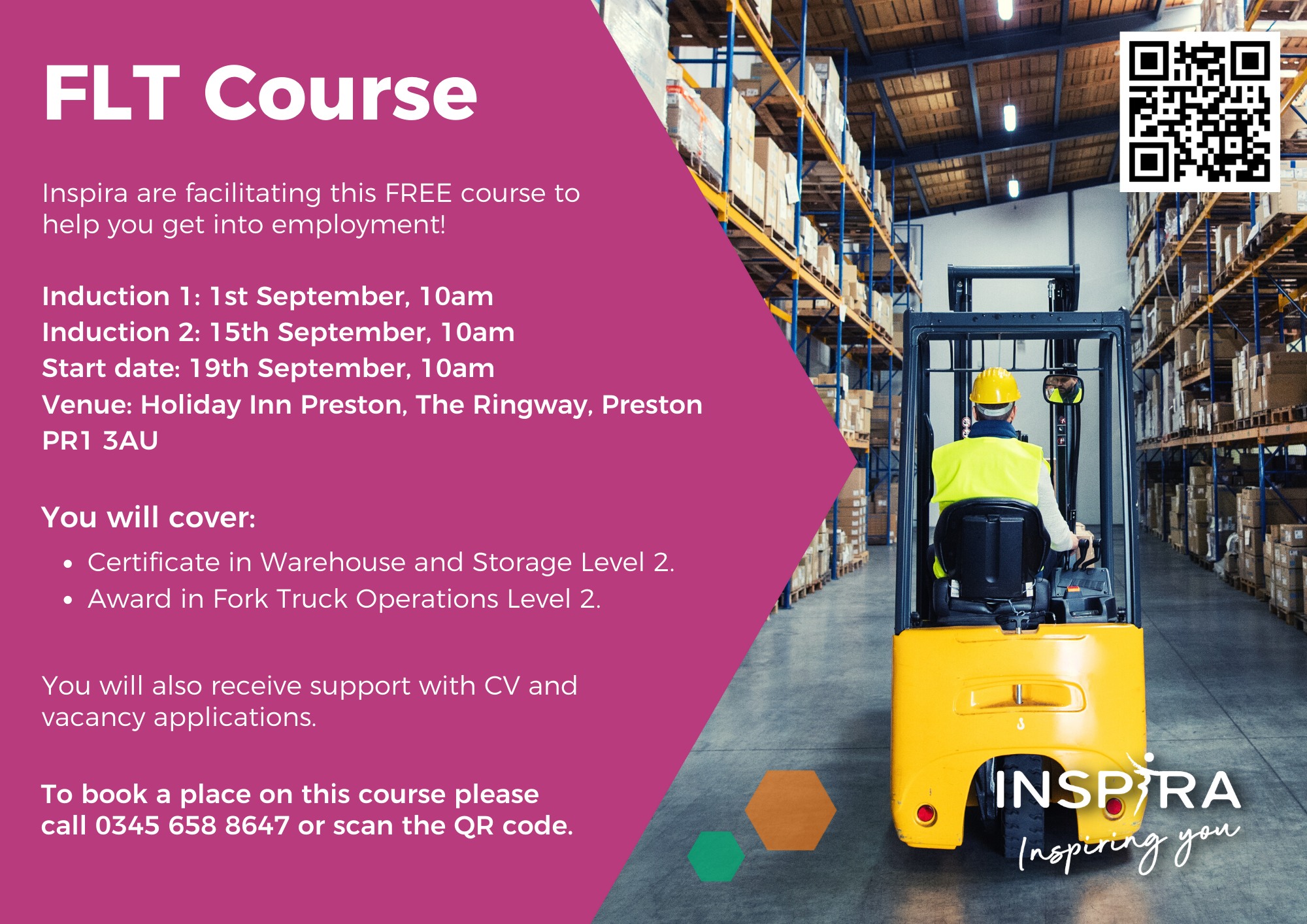 Our friends over at Inspira and FTW Training are running a Forklift ...