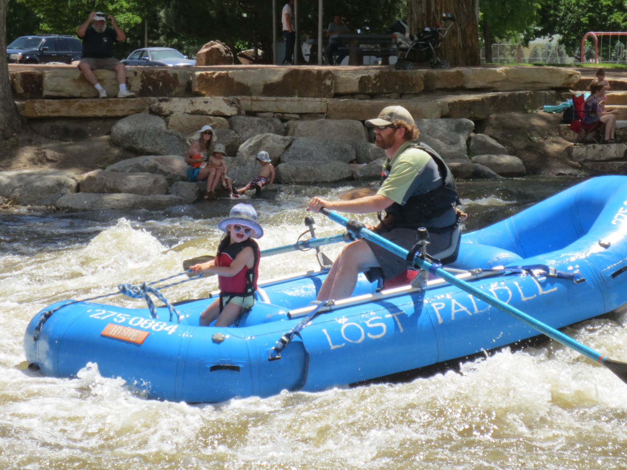 Whitewater - Lost Paddle Rafting 😊 *The owner and daughter Zoe running ...