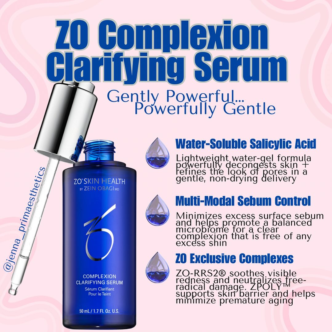 Introducing ZO's new Complexion Clarifying Serum. Clinically