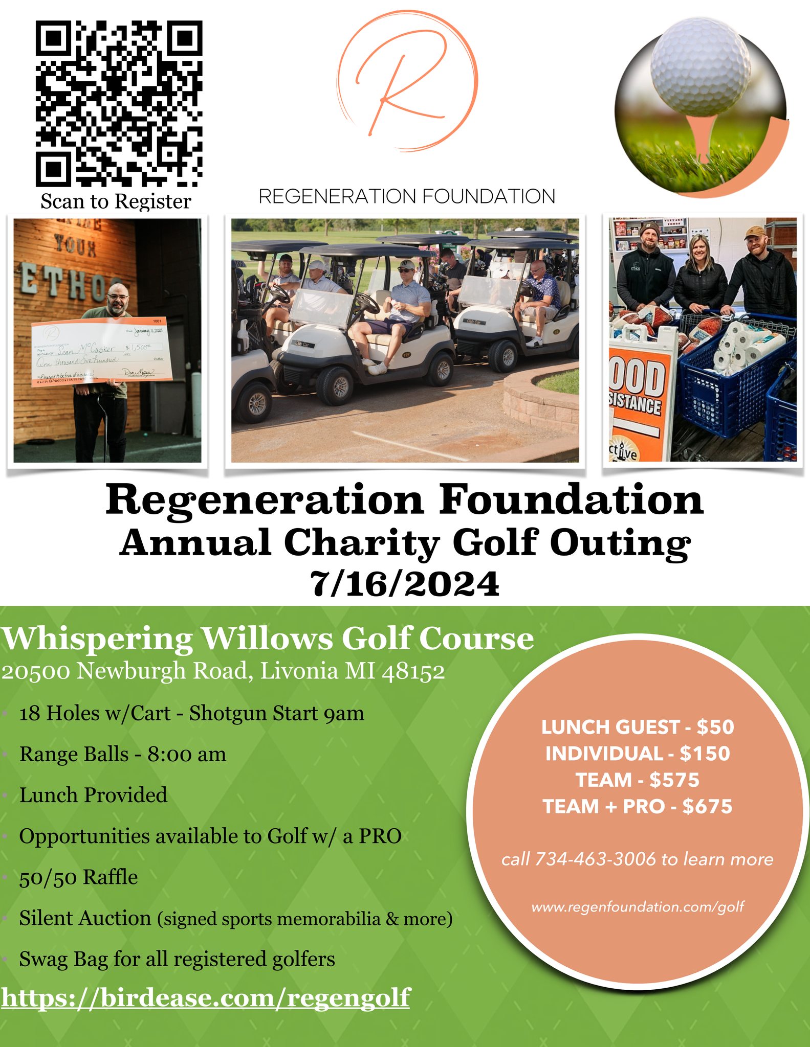 Ethos - Our 2024 annual Regeneration Foundation Charity Golf Outing in ...