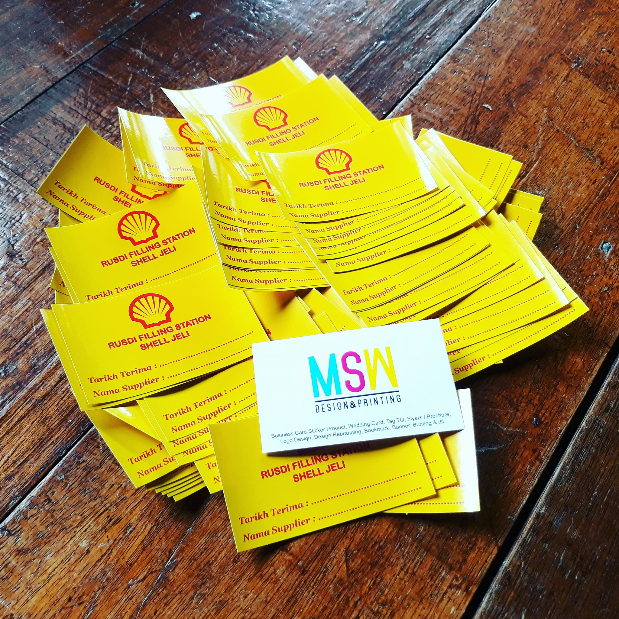 MSW DESIGN - Sticker Rusdi Filling Station ( Shell Jeli )... | Facebook