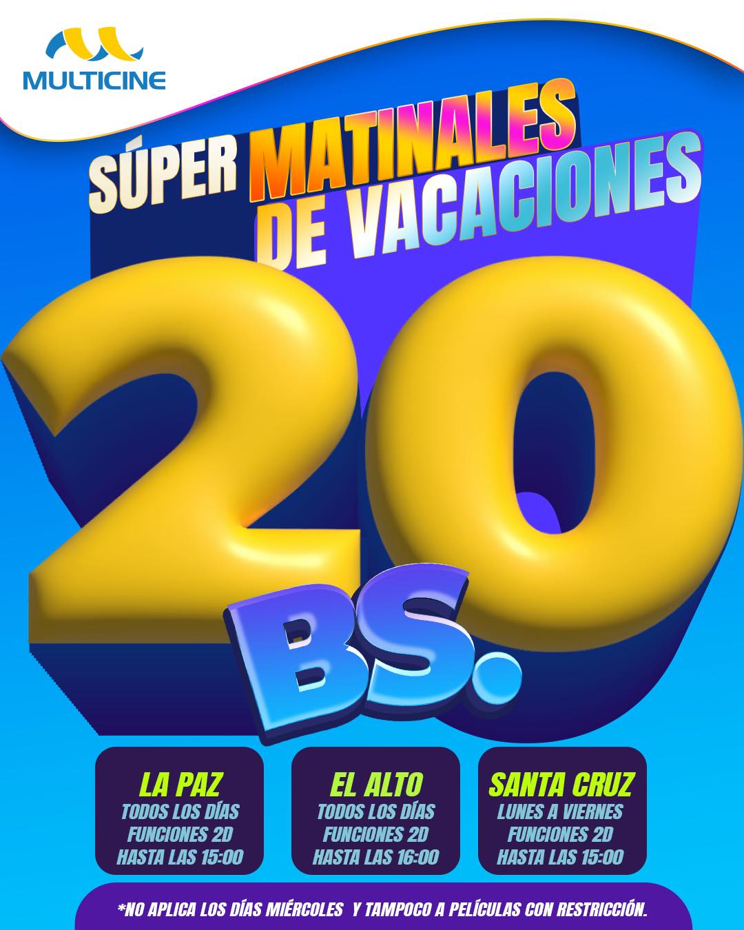 ¡Disfruta las #SúperMatinales de... - Multicine Bolivia | Facebook