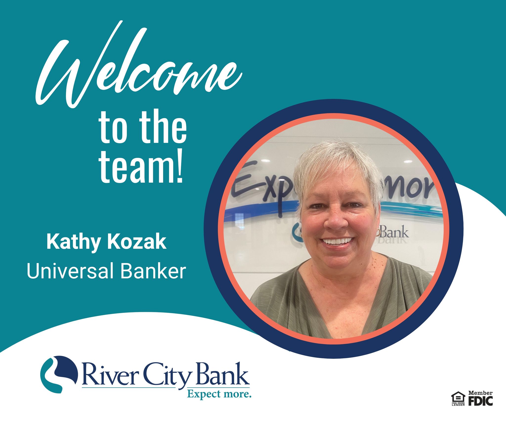 River City Bank - Welcome to the team, Kathy Kozak! Kathy... | Facebook