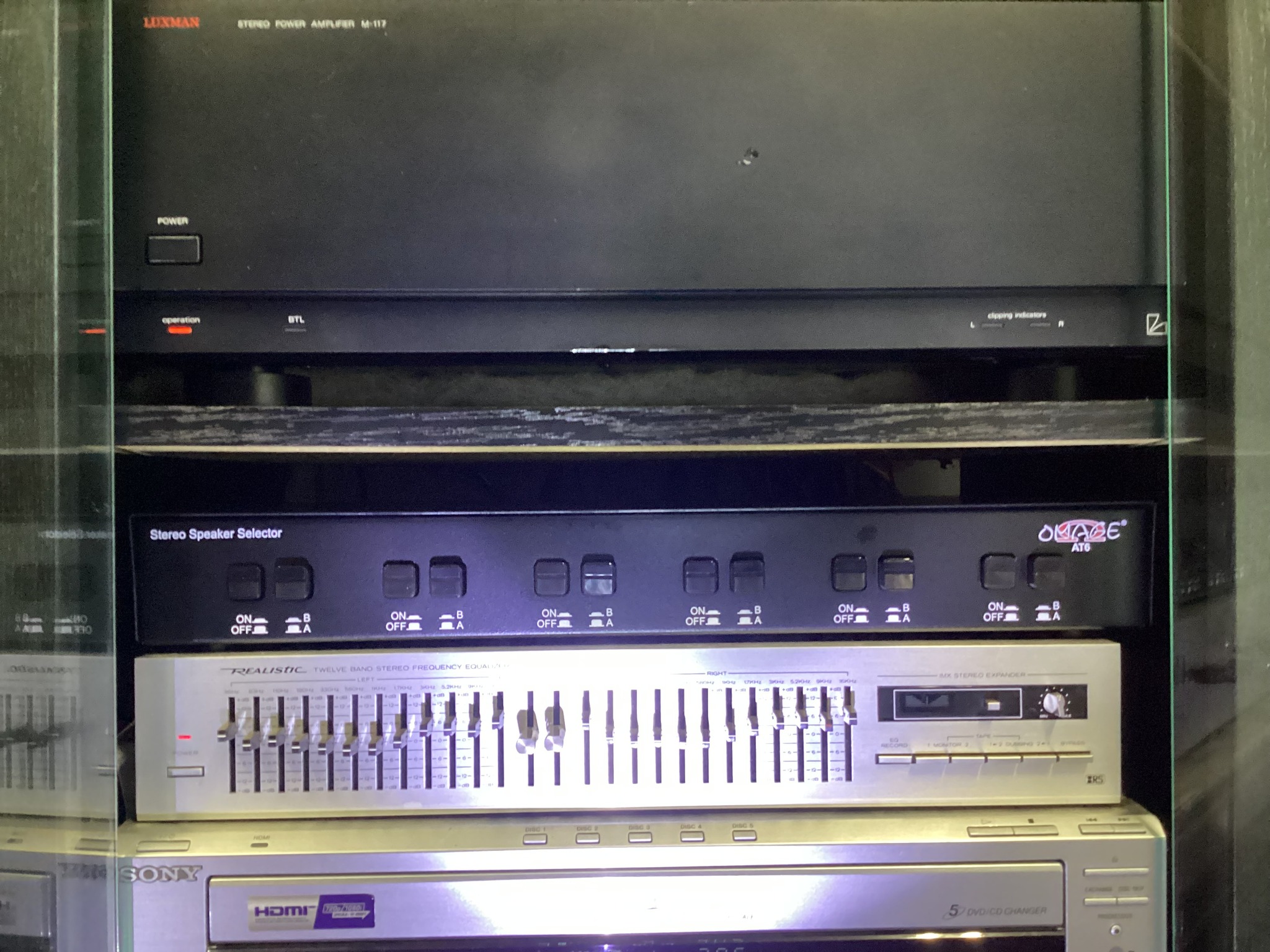 Luxman AS-5III speaker selector for multiple inputs
