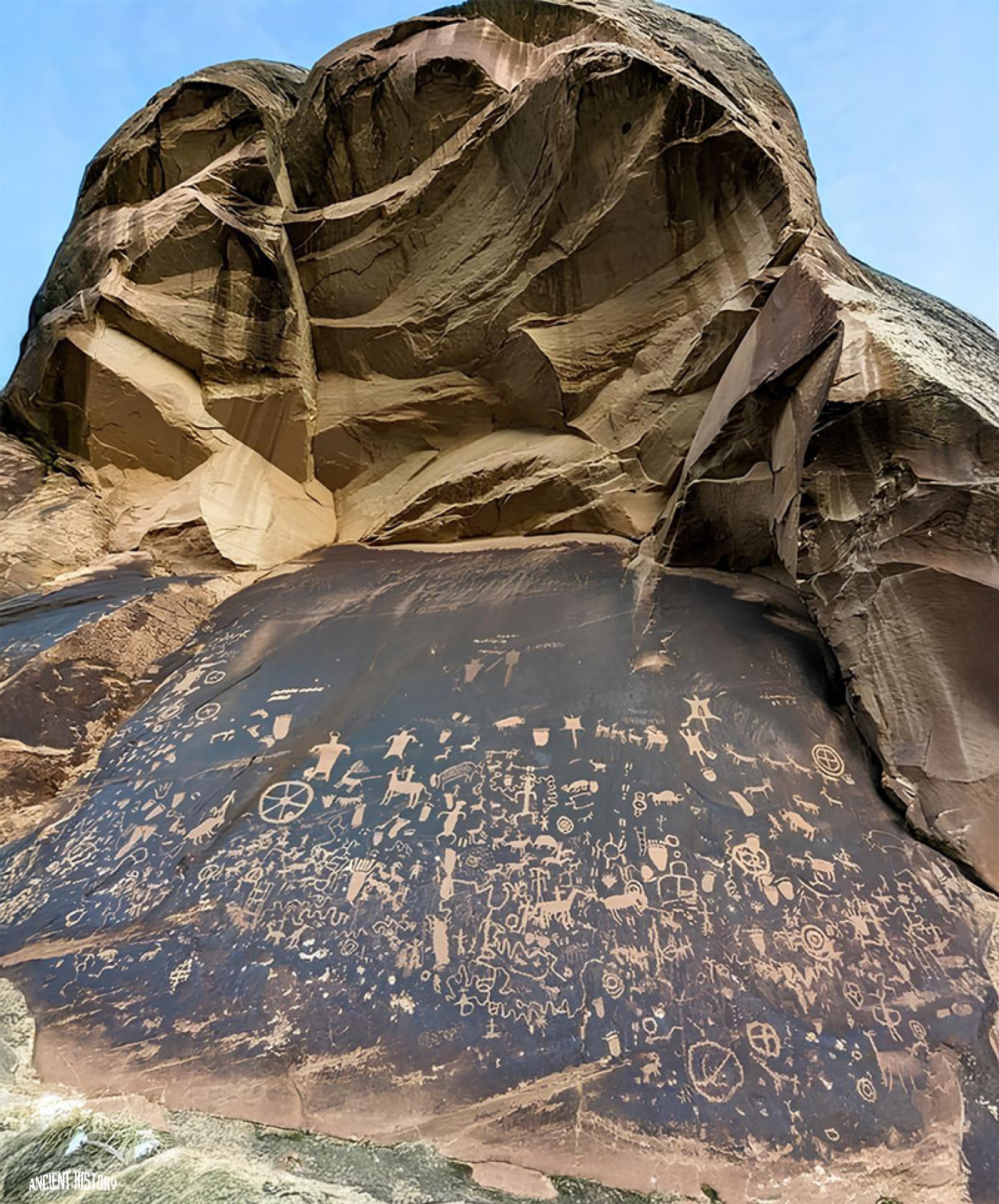 What's the meaning of this Native American rock art panel?