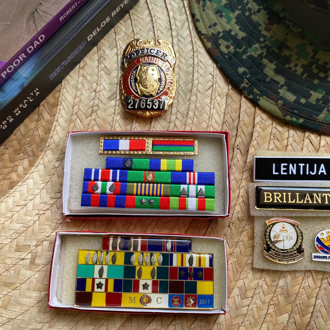 Military Gear - PLT PNP Pershing Cap PLT Metal Shoulder...