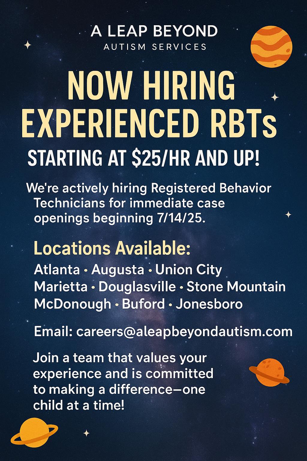 Registered Behavior Technician | 🚨 Now Hiring RBTs | Join Our Growing ...