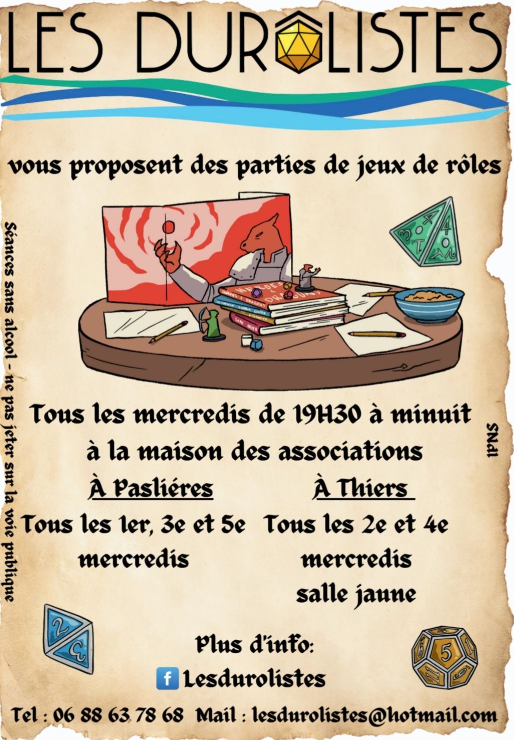 Les Durôlistes - jeu de rôle à Thiers | Hier après-midi nous avons ...