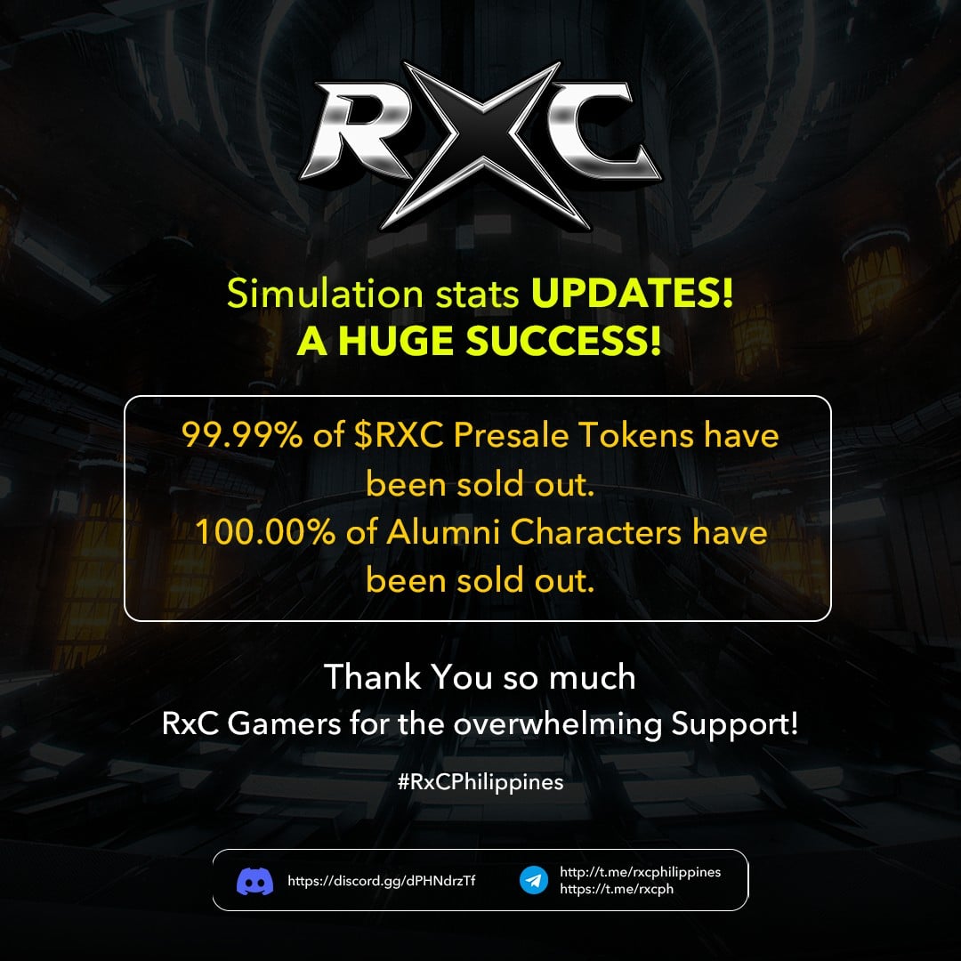 RxC - Good Evening RxC Gamers! -------- RxC Simulation stats UPDATES! A ...