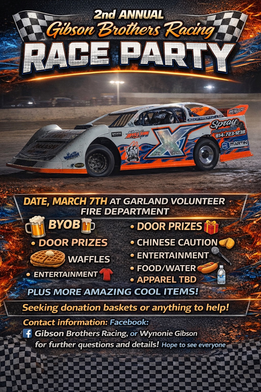 2nd annual Gibson Brothers Racing race party
