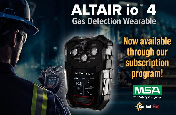 Sunbelt Fire - The MSA ALTAIR io 4 Gas Detection Wearable...
