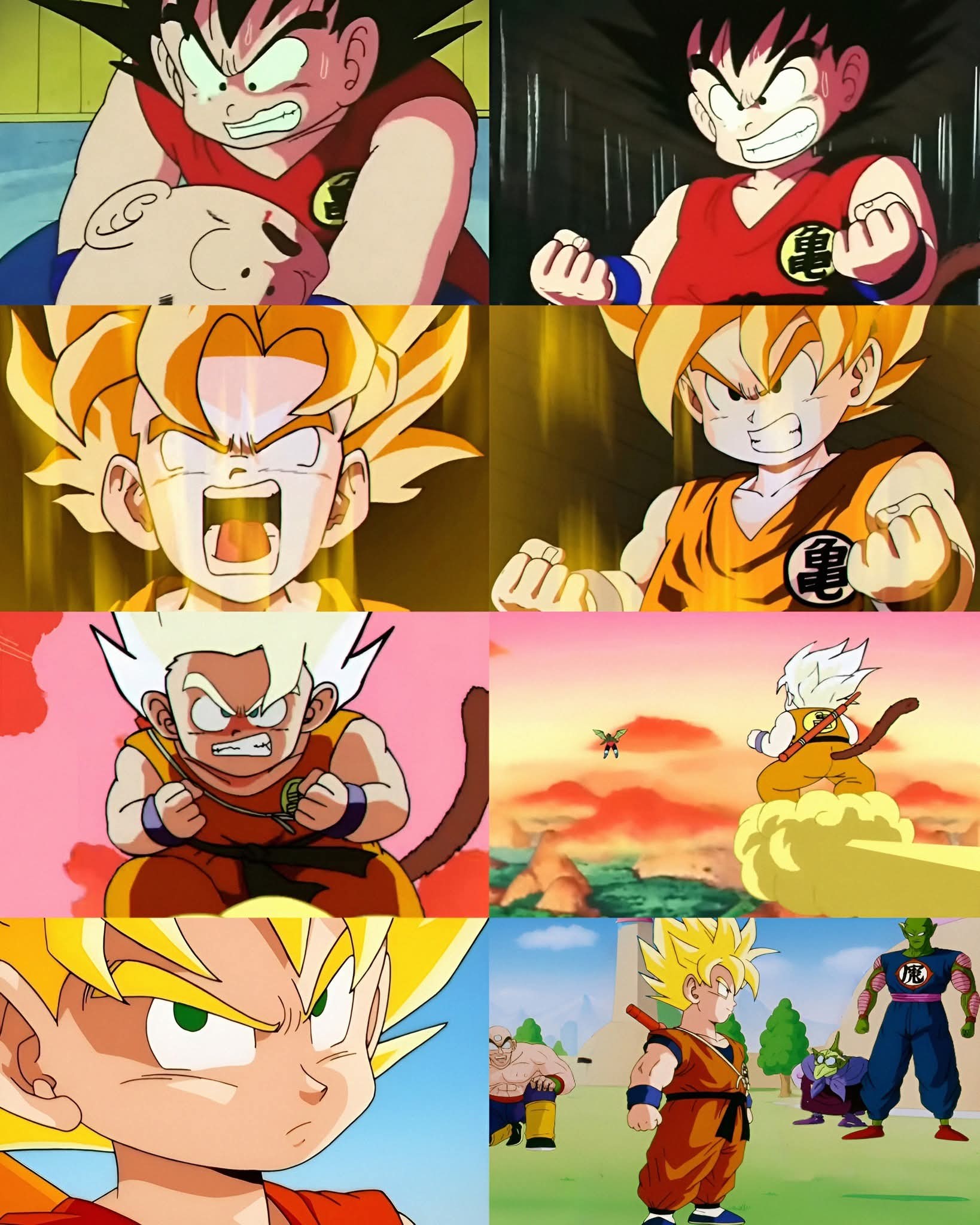 Goku transforms into super saiyan after Krillin dies?