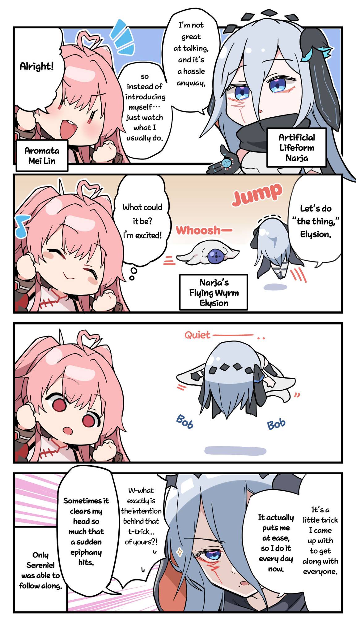 ◤Chaos Zero Nightmare 4-panel Comic - A Lucky Day
