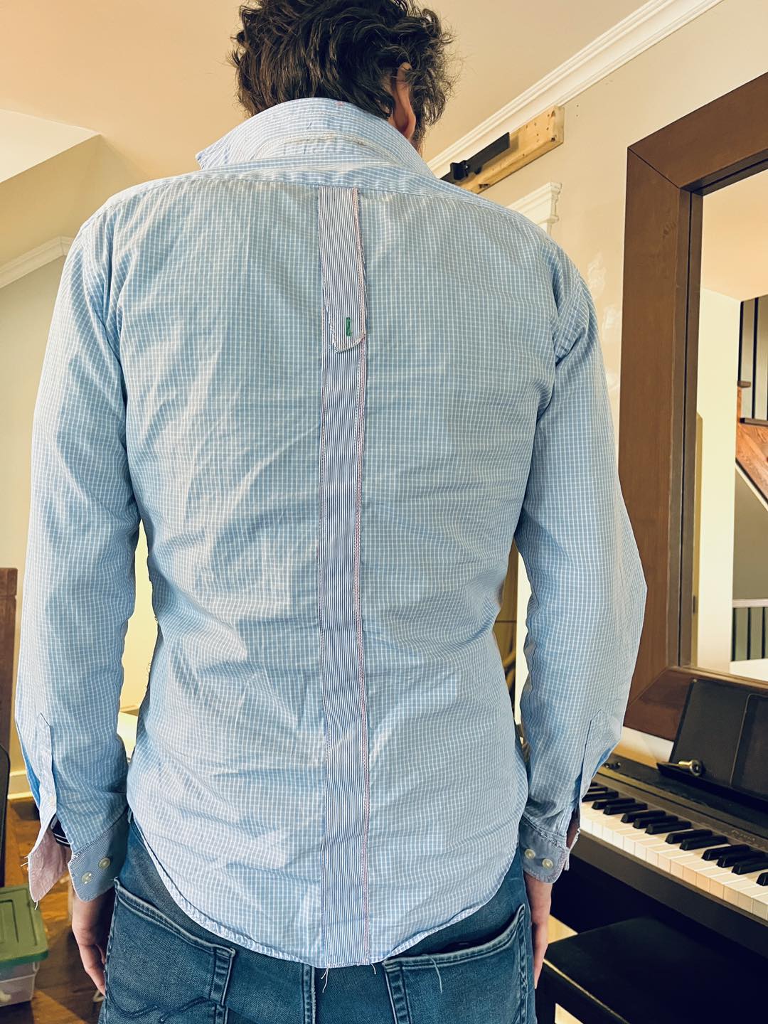 Upcycling old dress shirts into new ones