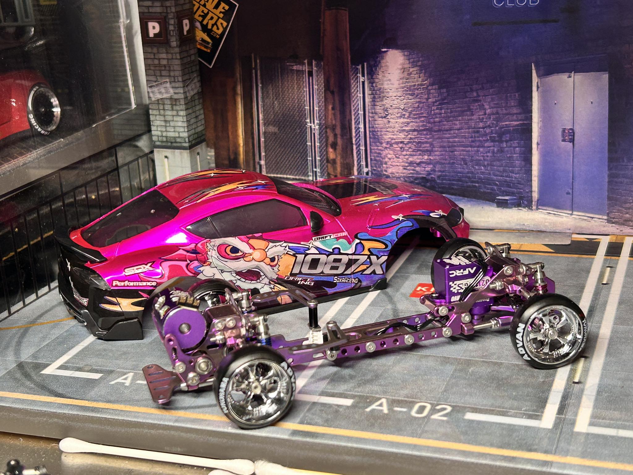 【沙蘭】ディシラセット Pop race 1087x supra rc car