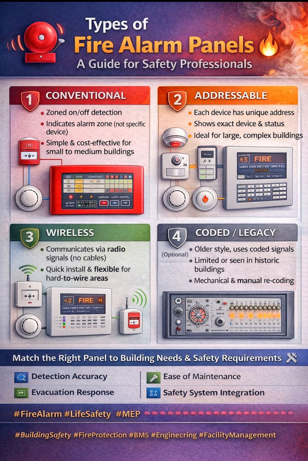 Types of Fire Alarm... - Fire-fighting and Fire Alarm system | Facebook