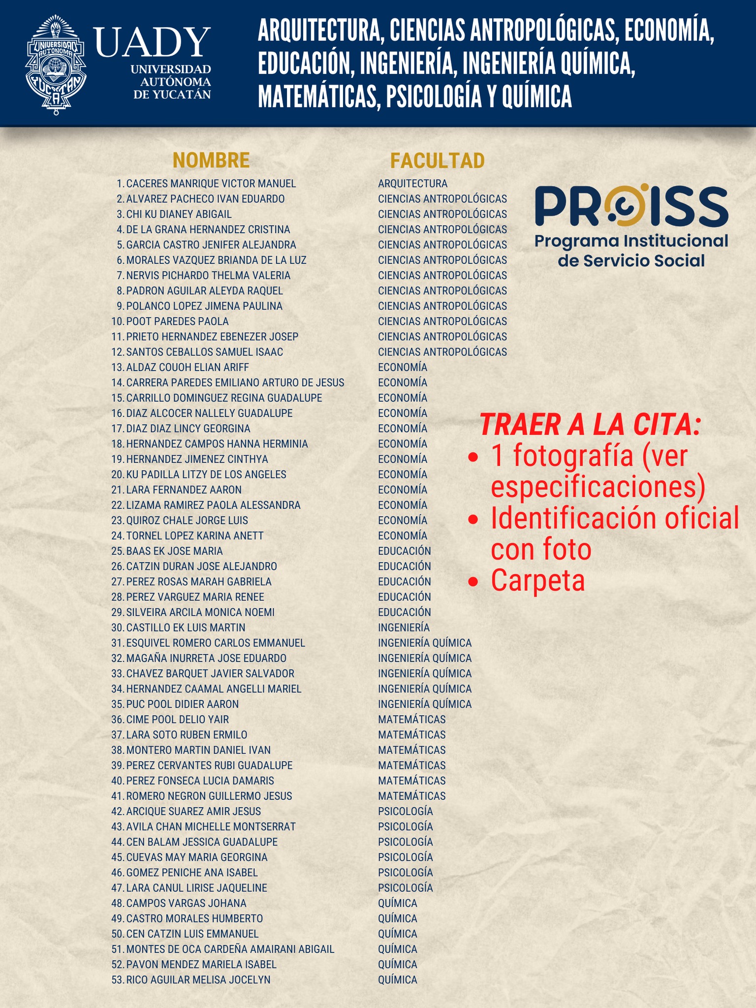 🤠 9c Entrega... - Programa Institucional de Servicio Social | Facebook