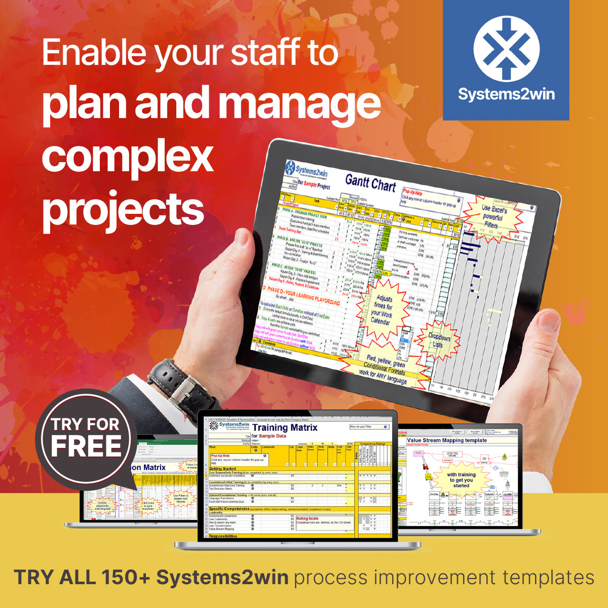 Systems2win - In need of a Project Plan- or Project Management template ...