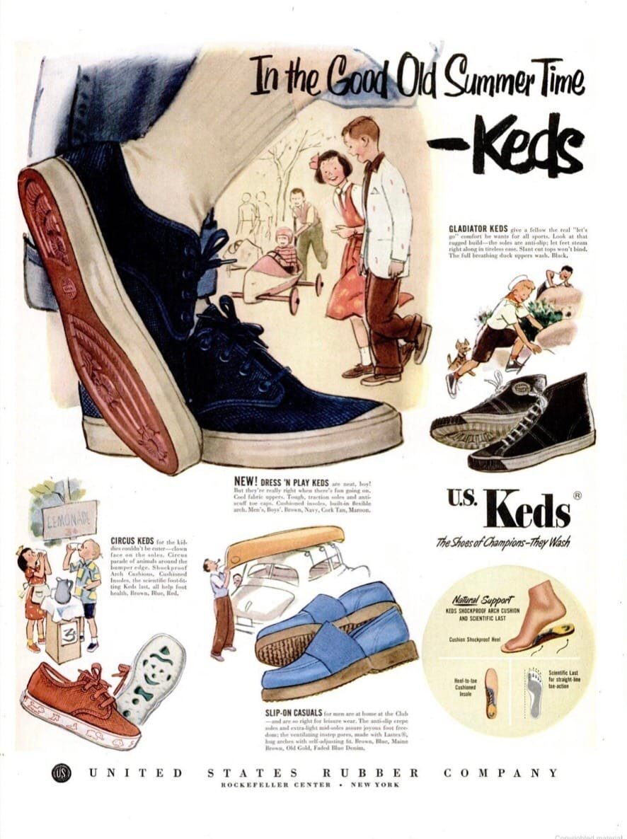 1940s Kedettes Print Ad Sponsored by the United States Rubber