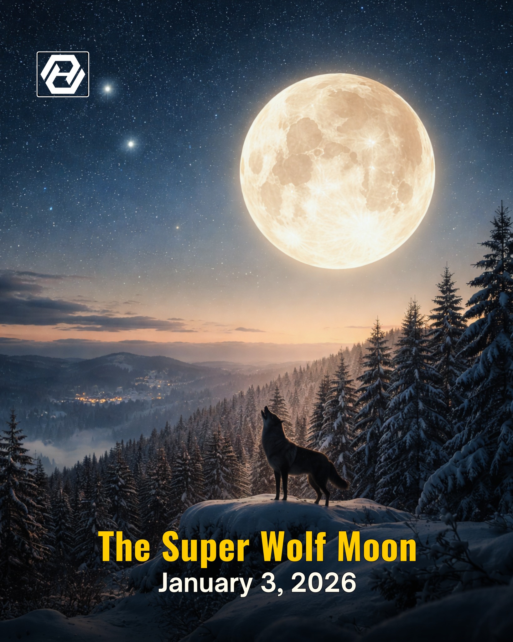 AyE - 🌕🐺 Super Wolf Moon — January 3, 2026 🐺🌕 The first Full Moon of ...